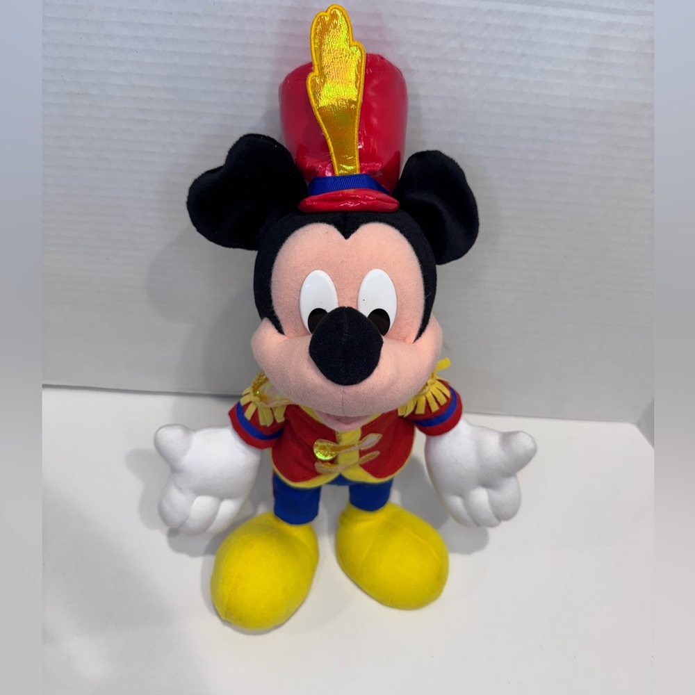 VTG‎ Disney Mickey Mouse Drum Major Free Standing Plush Toy